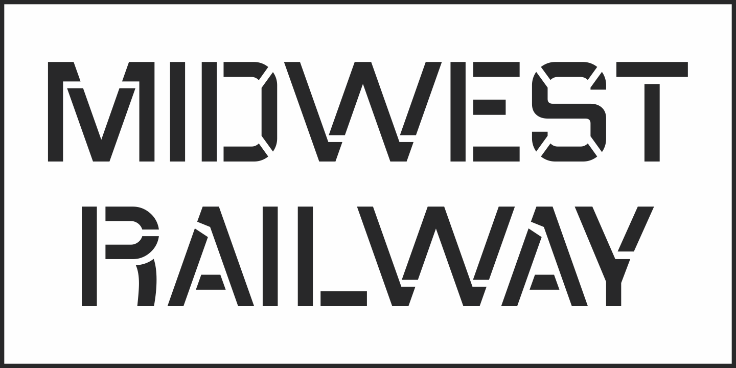 Ejemplo de fuente Midwest Railway JNL #5